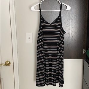 Black and white stripped Mossimo sun dress